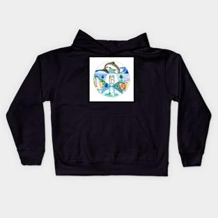 Four Directions - West - Tarot Suit - Cups Kids Hoodie